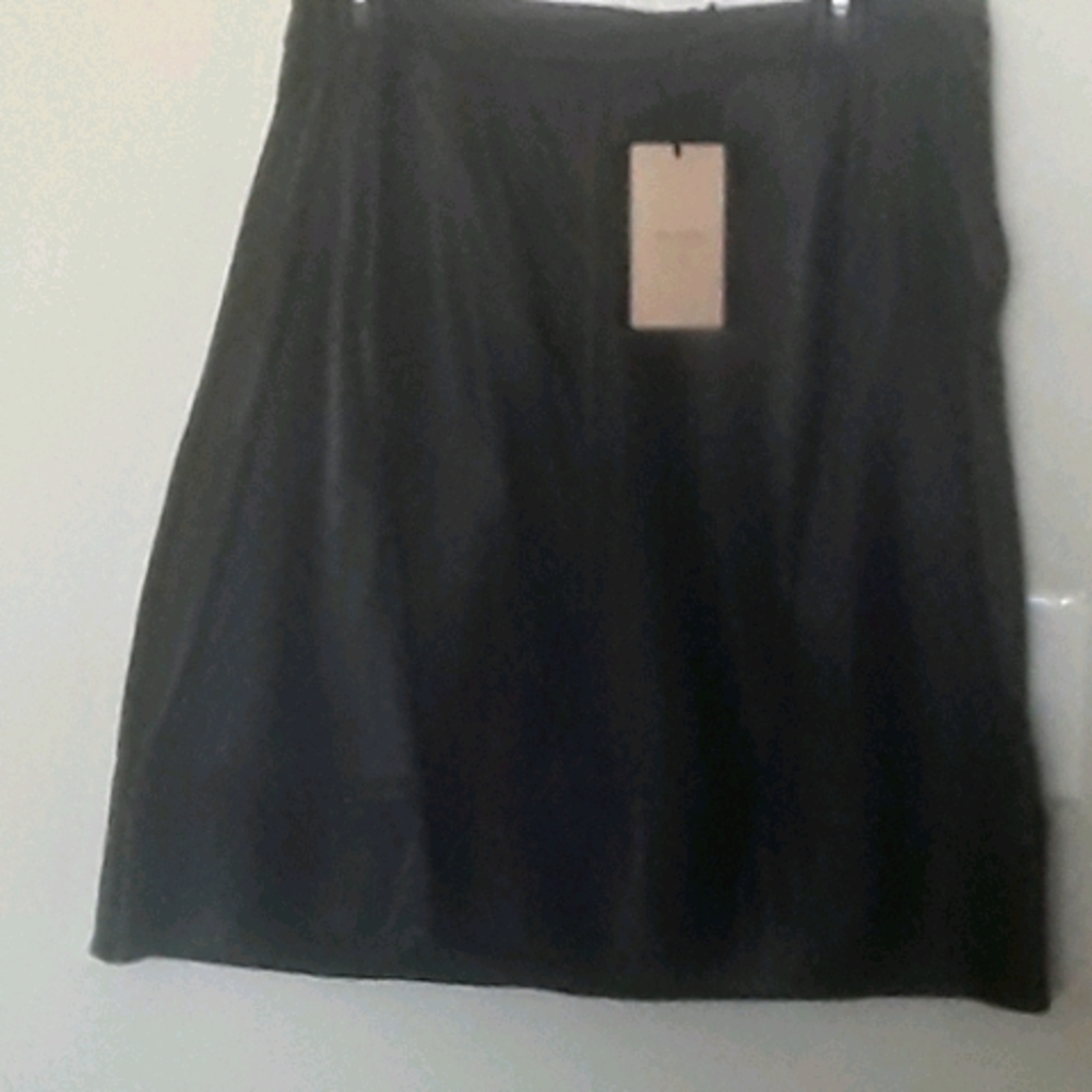 NEW Halogen A-Line Leather Skirt. Size 12